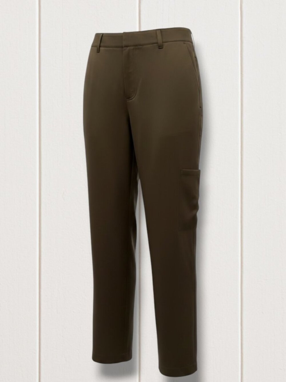 Theory Thorelle Vintage Satin 100% Silk Wide Leg Trousers Green 10